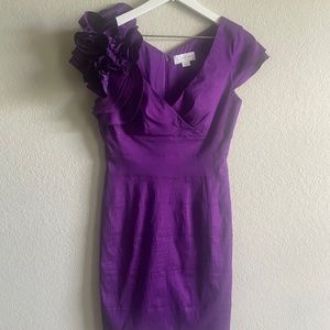 Jessica Simpson Purple Midi Dress